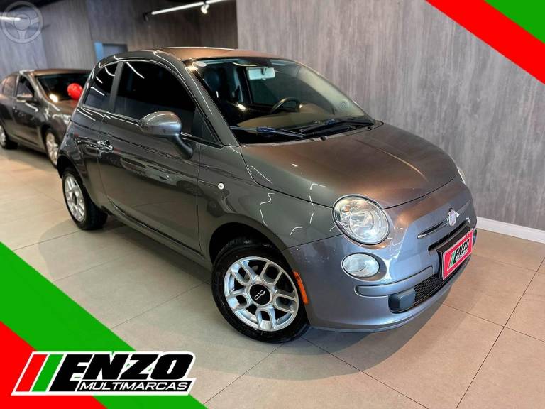 FIAT - 500 1.4 CULT 8V FLEX 2P MANUAL - 2011/2012 - CINZA - R$ 42.900,00