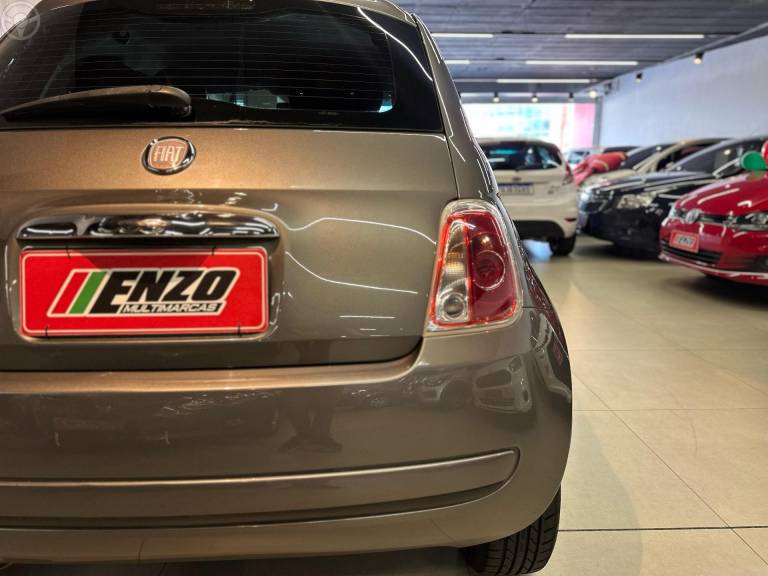 FIAT - 500 1.4 CULT 8V FLEX 2P MANUAL - 2011/2012 - CINZA - R$ 42.900,00