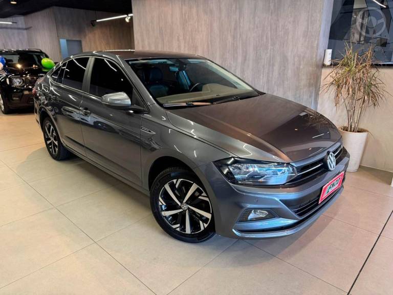 VOLKSWAGEN - VIRTUS 1.0 200 TSI COMFORTLINE AUTOMÁTICO - 2021/2022 - CINZA - R$ 90.900,00