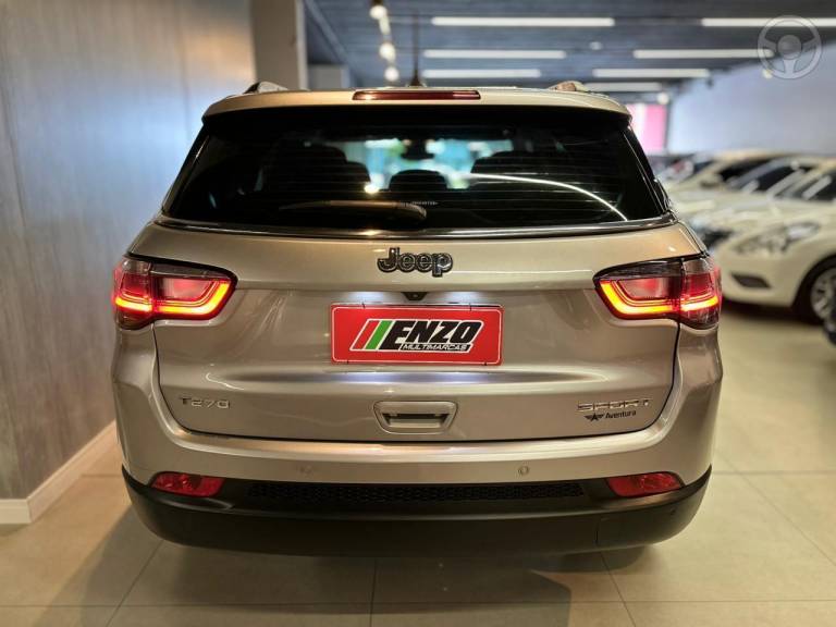 JEEP - COMPASS 1.3 SPORT T270 16V TURBO FLEX 4P AUTOMÁTICO - 2021/2022 - PRATA - R$ 112.900,00