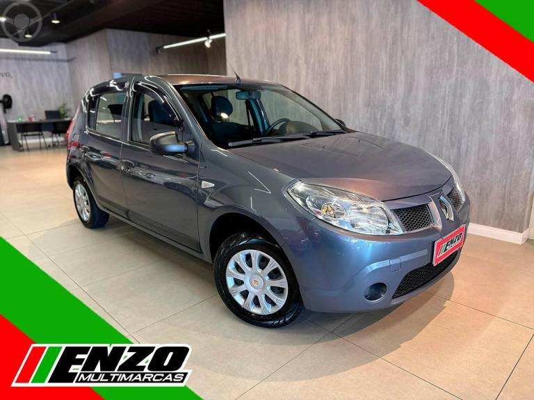 RENAULT - SANDERO 1.0 EXPRESSION 16V FLEX 4P MANUAL - 2009/2010 - CINZA - R$ 28.900,00