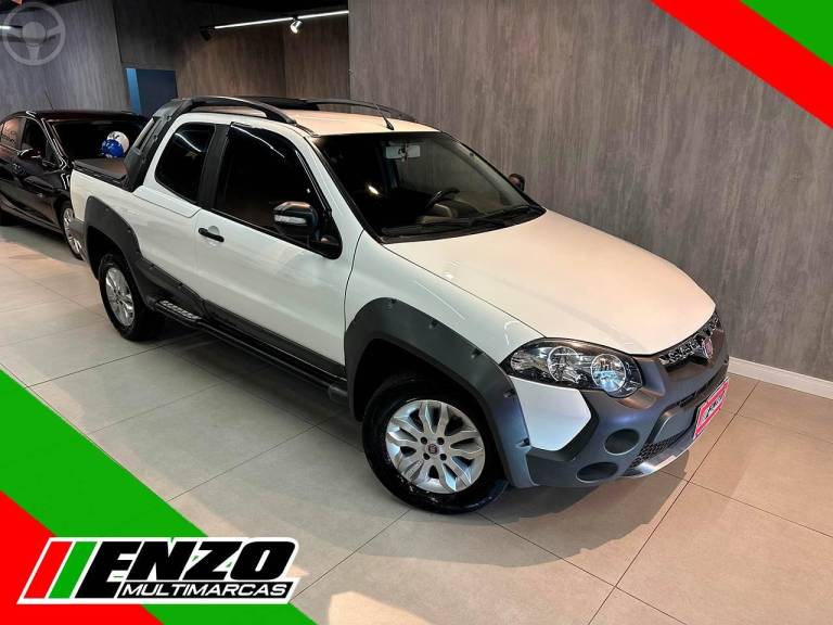 FIAT - STRADA 1.8 MPI ADVENTURE CD 8V FLEX 2P MANUAL - 2013/2013 - BRANCA - R$ 57.900,00